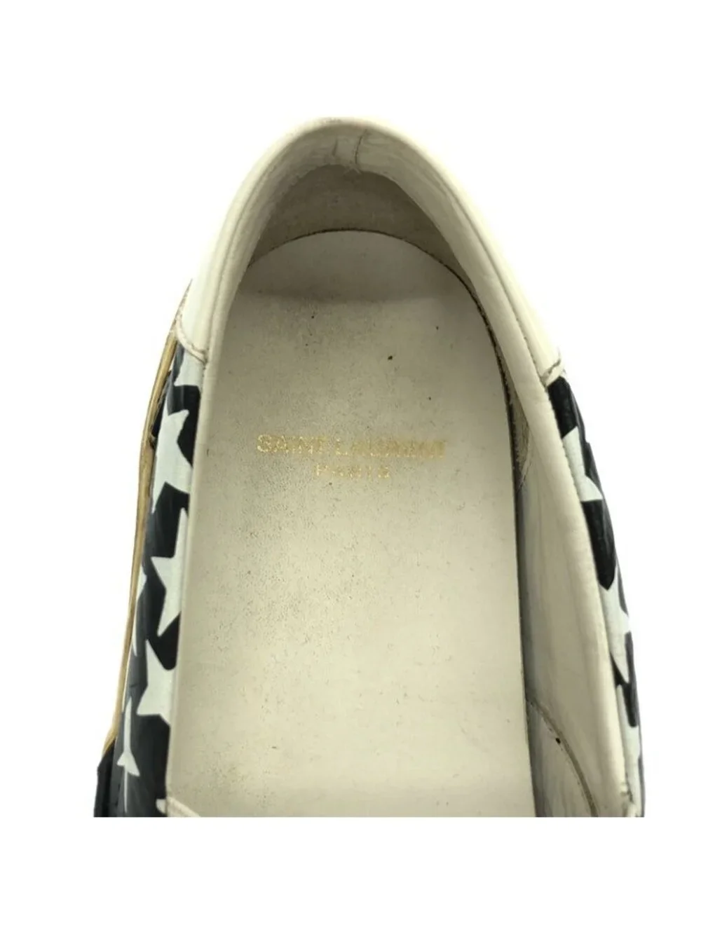 Saint Laurent Paris Star Slip on Sneakers Black 42 - Picture 5 of 8